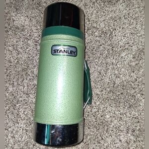 Stanley Classic Green and Silver Thermos Vacuum Food Container